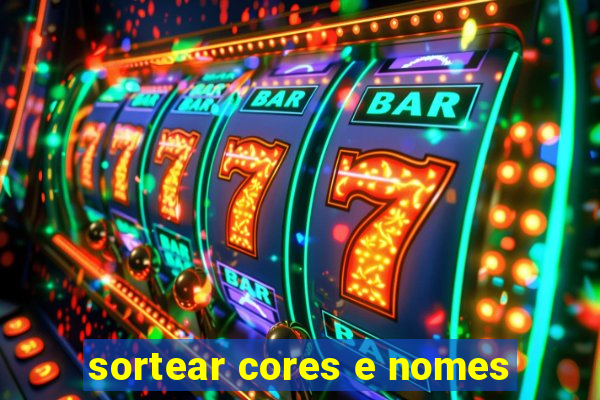 sortear cores e nomes